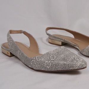 Tory Burch Slingback  D'orsay Pointed Toe Flats